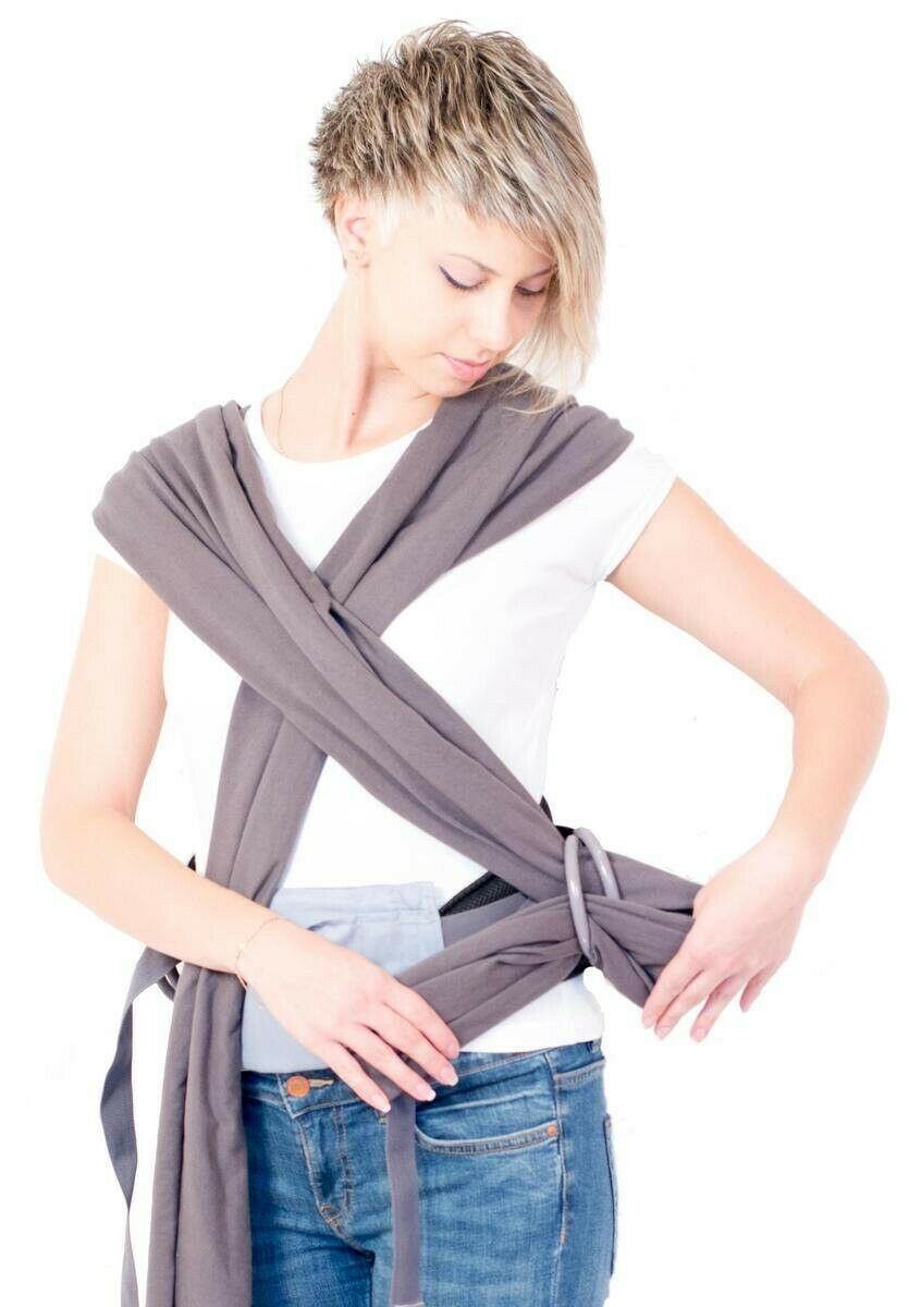 SIMPLY GOOD Revolution Baby Carrier Wrap, Grey, 3-12 kg
