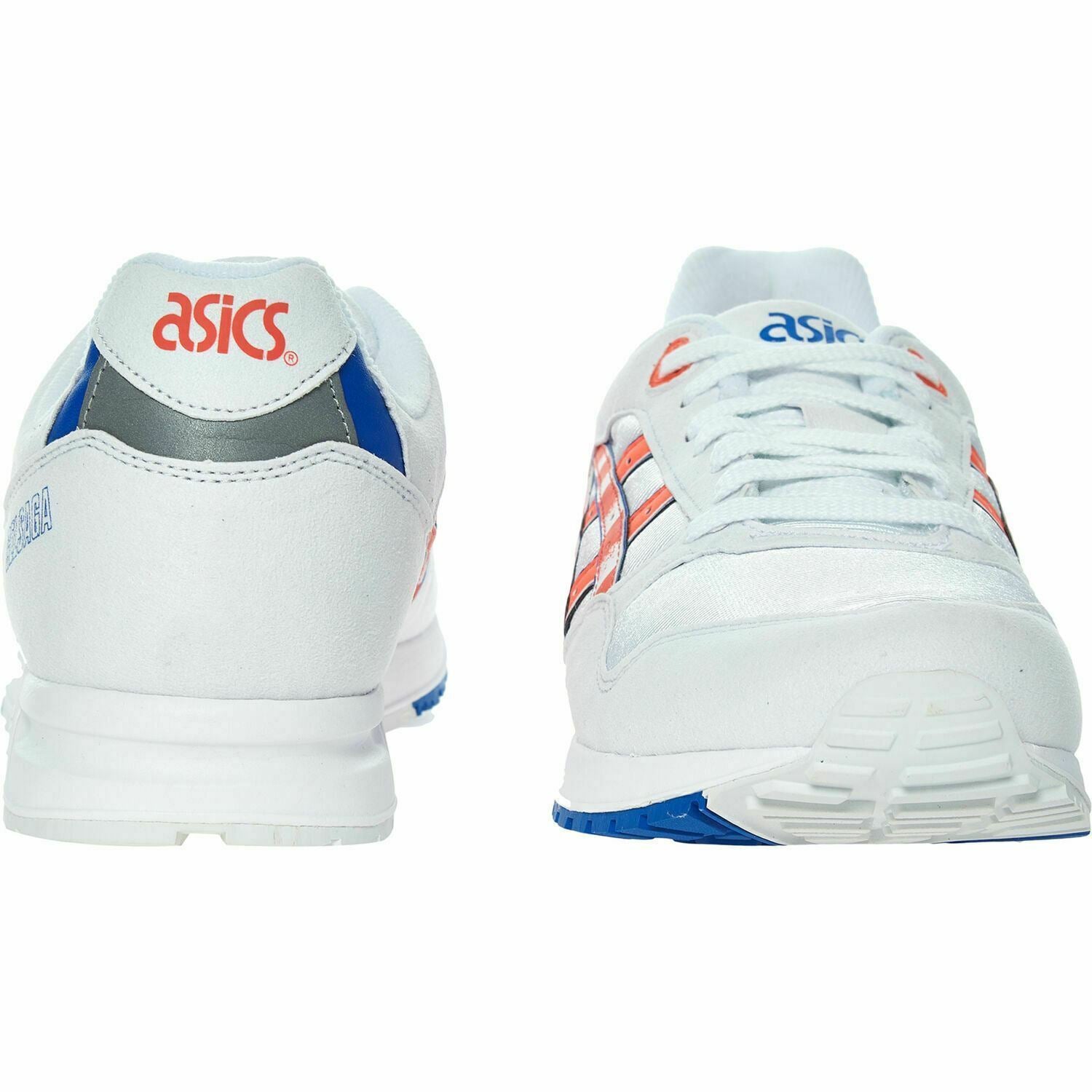 ASICS TIGER Womenâs GELSAGA Trainers, White/Flash Coral, size UK 4.5