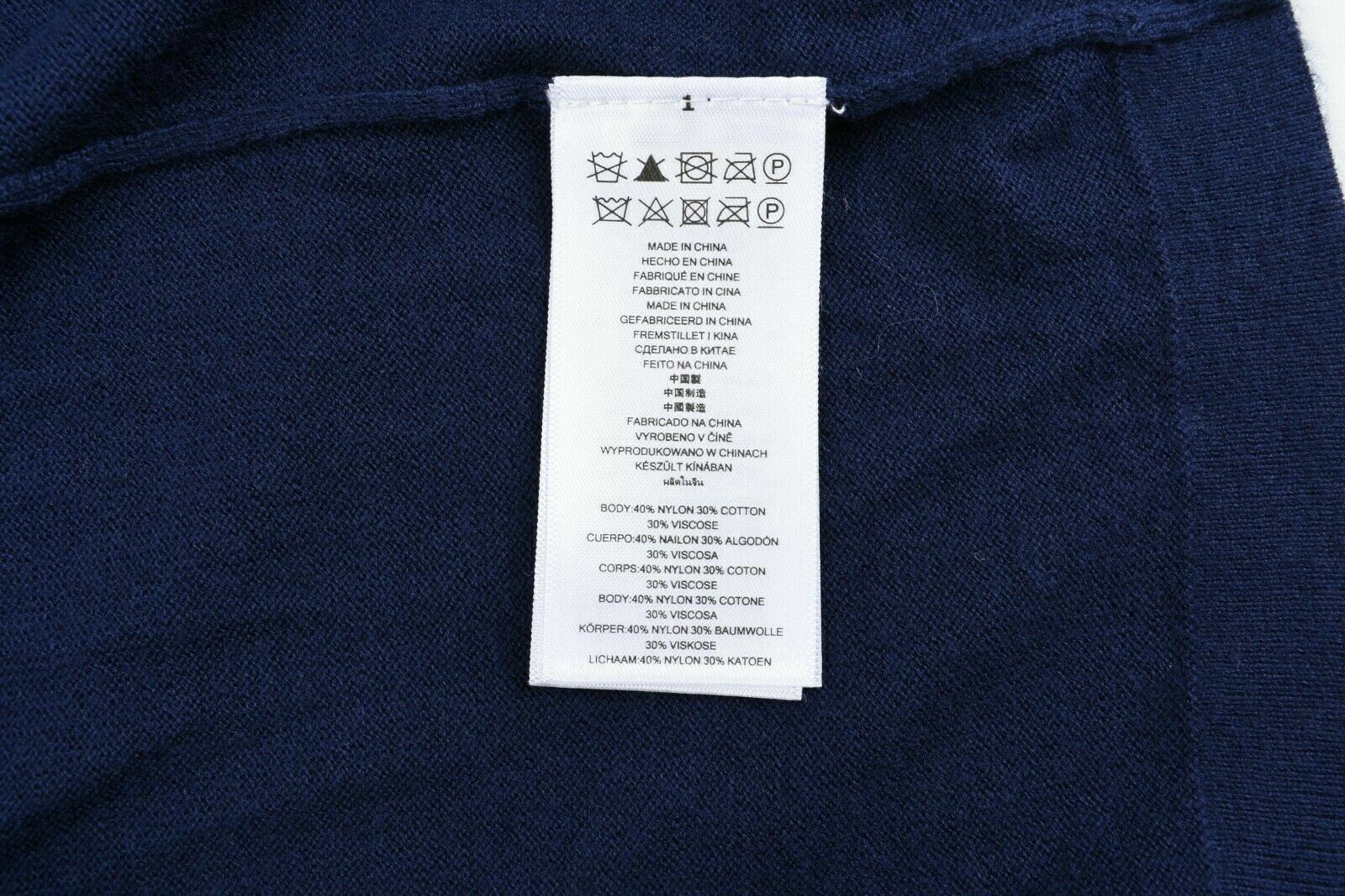 MICHAEL KORS Men's Indigo Blue Lightweight Knit Jumper, size SMALL