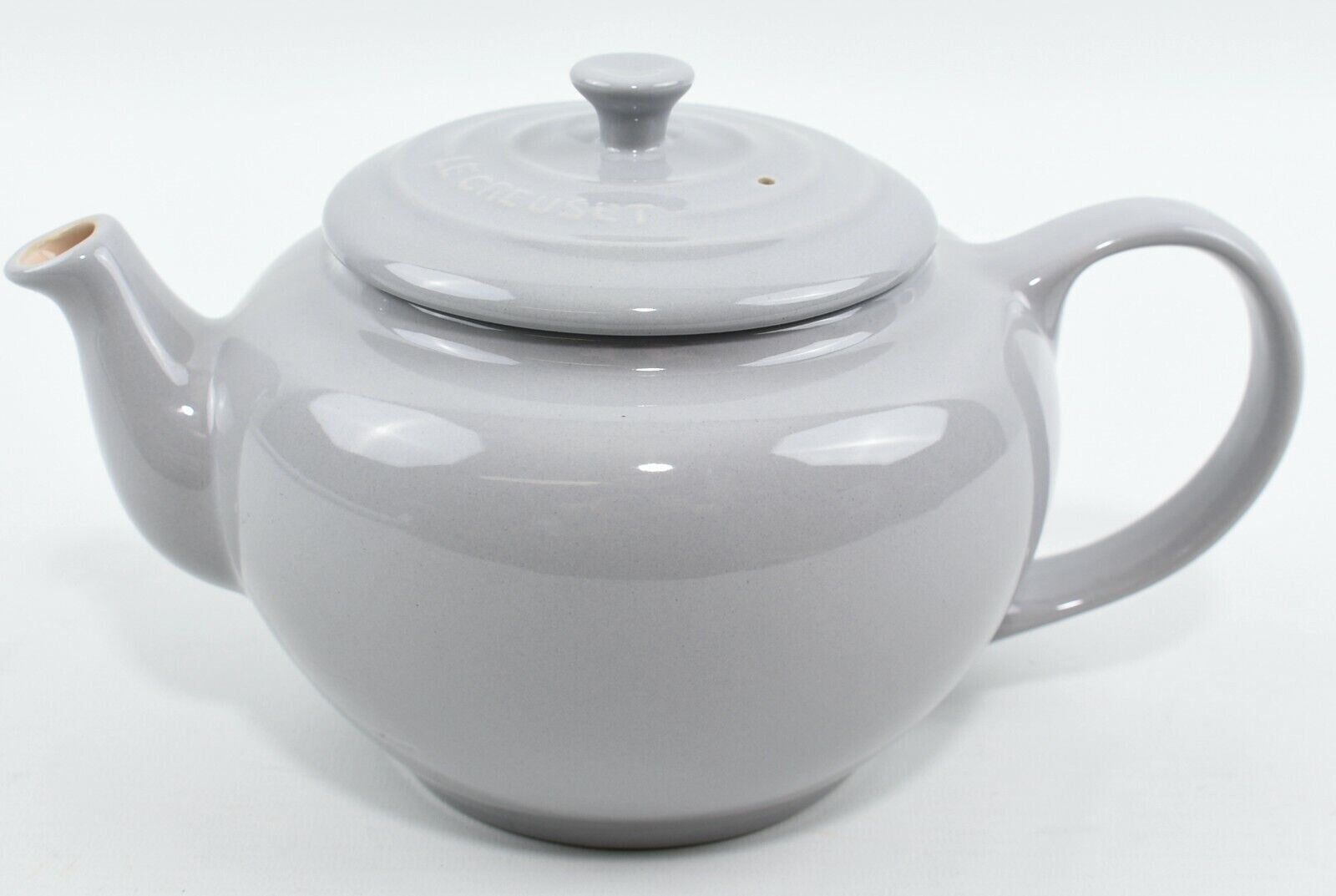 LE CREUSET Stoneware: Light Grey Teapot 1L