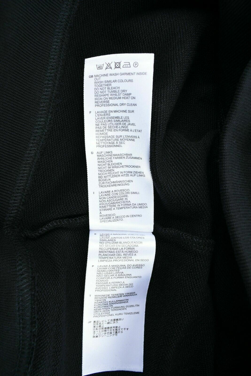 FRED PERRY Women's Black Embroidered Logo Cotton Jersey Sweatshirt, UK 8