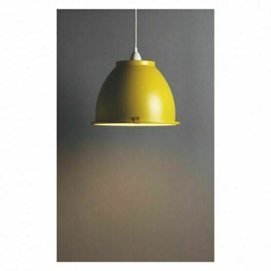 HABITAT - CHAU Metal Easy-to-fit Ceiling Lamp Shade - Saffron Yellow