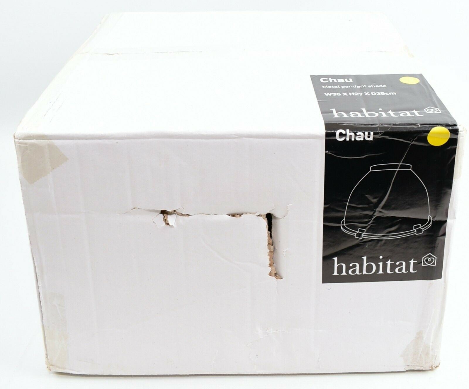 HABITAT - CHAU Metal Easy-to-fit Ceiling Lamp Shade - Saffron Yellow