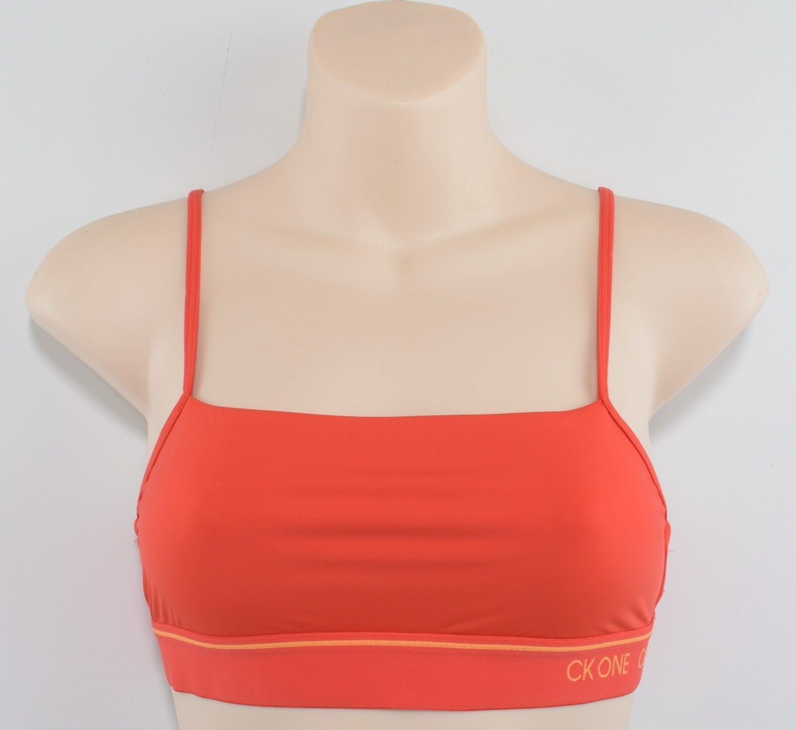CALVIN KLEIN Women's CK ONE Micro Bralette, Bright Red, size M (UK 12)