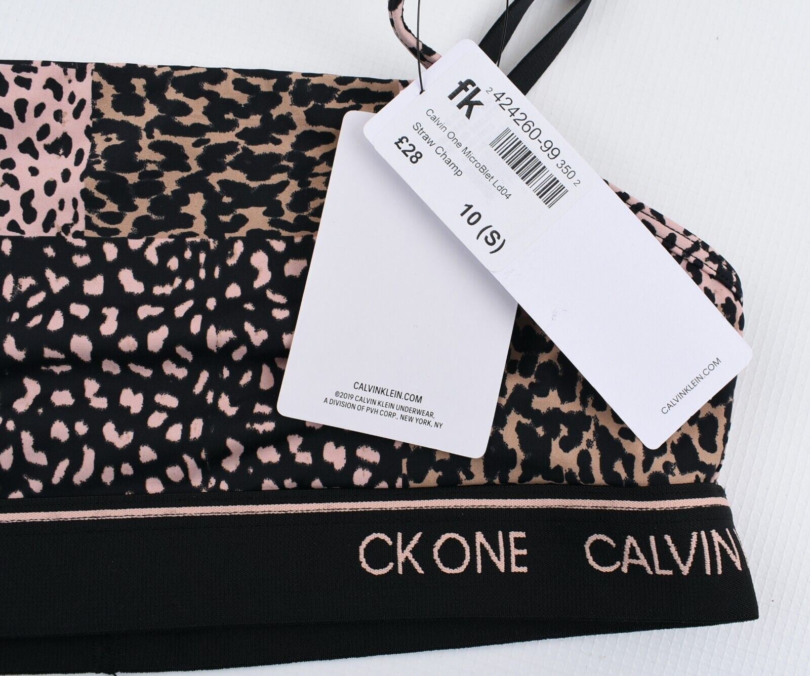 CALVIN KLEIN CK ONE Women's Micro Bralette, Multicoloured/Pattern size S (UK 10)