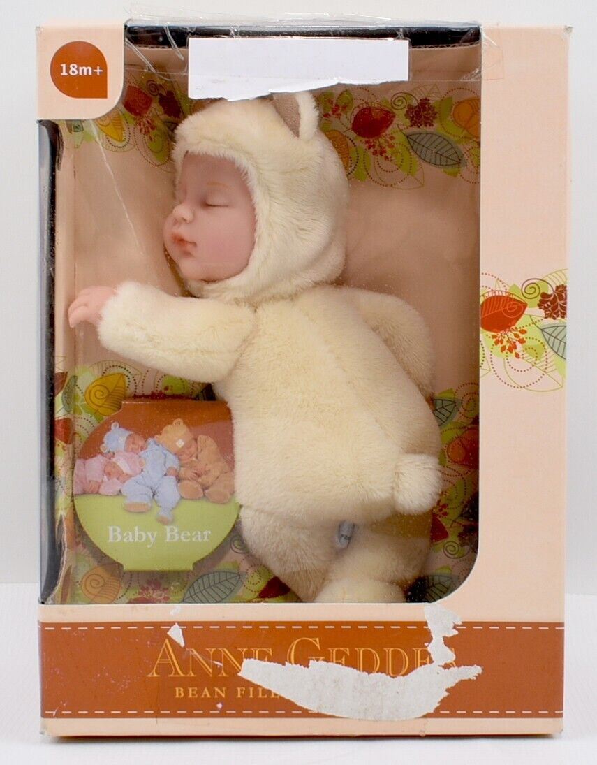 ANNE GEDDES 'Baby Bear' Filled Soft Doll YELLOW *damaged box*