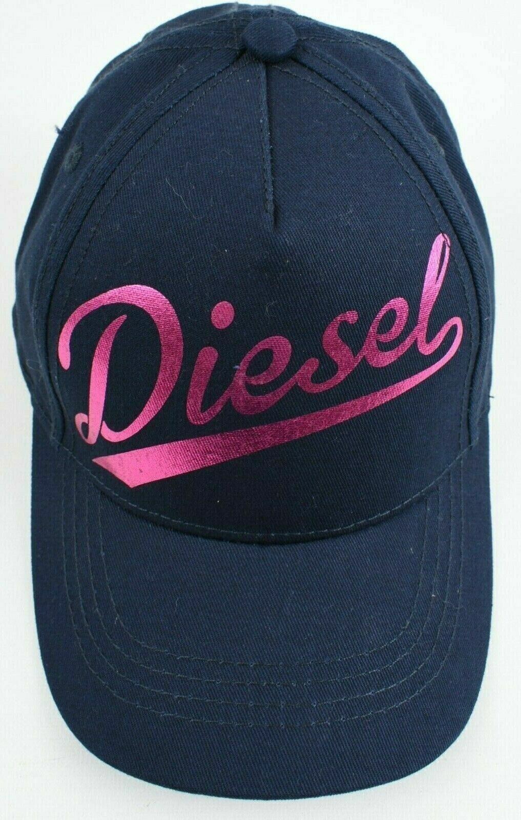 DIESEL Girls' Kids' Baseball Cap, Hat, Blue/Pink, size III (57cm)