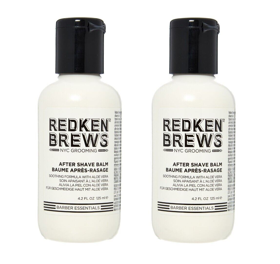 2x REDKEN BREWS - Men's Soothing Aftershave Balm (2x125ml)