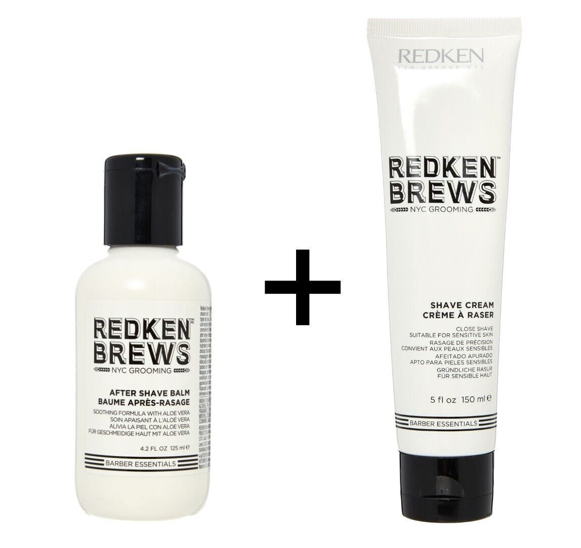REDKEN BREWS Shaving Set : Shave Cream 150ml + After Shave Balm 125ml