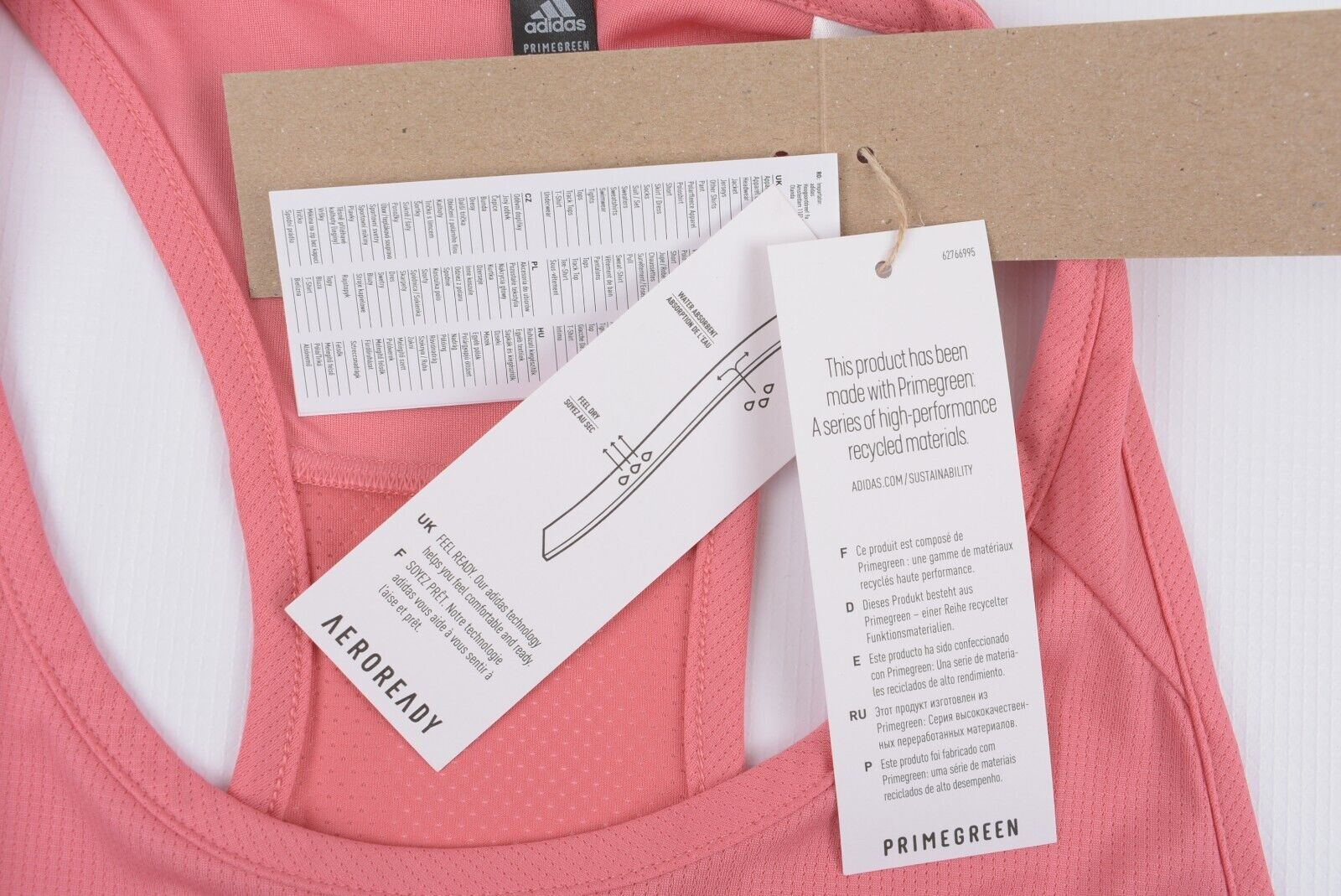 ADIDAS Women's AeroReady Designed 2 Move Tank Top, Pink, size XS (UK 4-6)