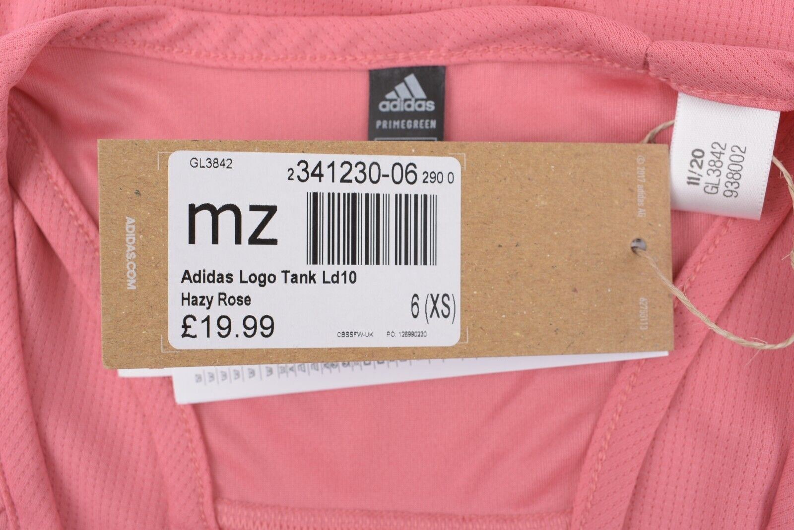 ADIDAS Women's AeroReady Designed 2 Move Tank Top, Pink, size XS (UK 4-6)