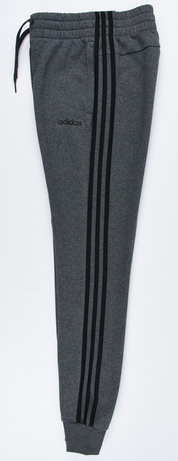 ADIDAS Women's 3-Stripes Cuffed Joggers, Dark Grey/Black, size XS (UK 4-6)