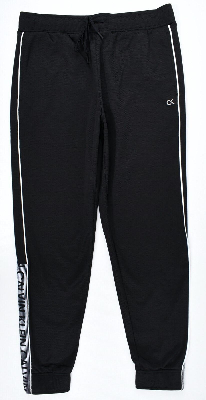 CALVIN KLEIN Performance: Men's Icon Tape Joggers, Black, size S