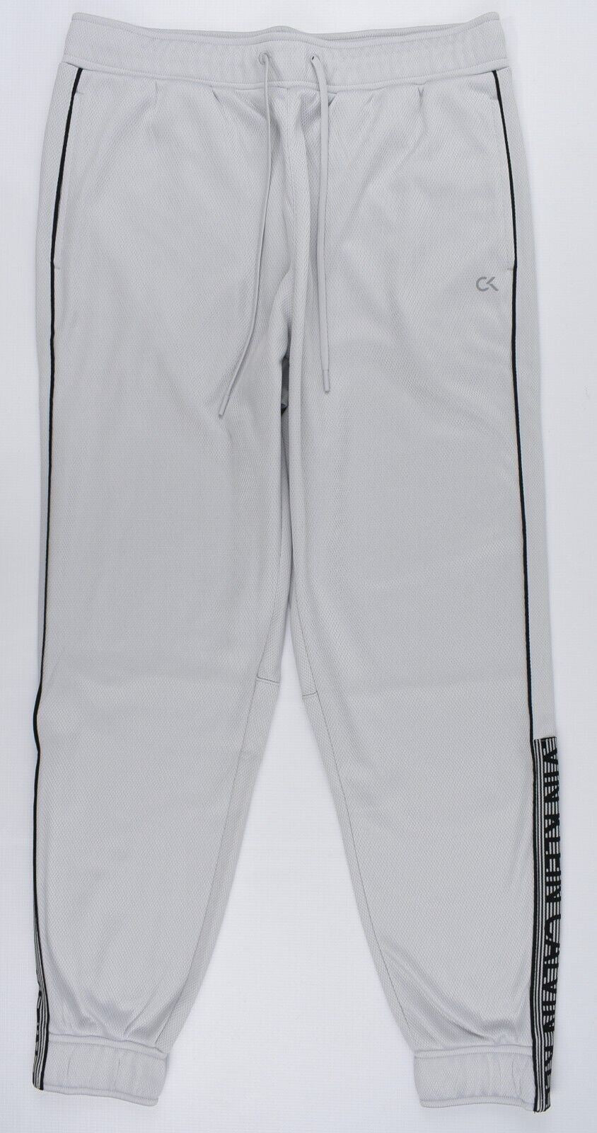 CALVIN KLEIN Performance: Men's Icon Tape Joggers, Stone Grey, size L