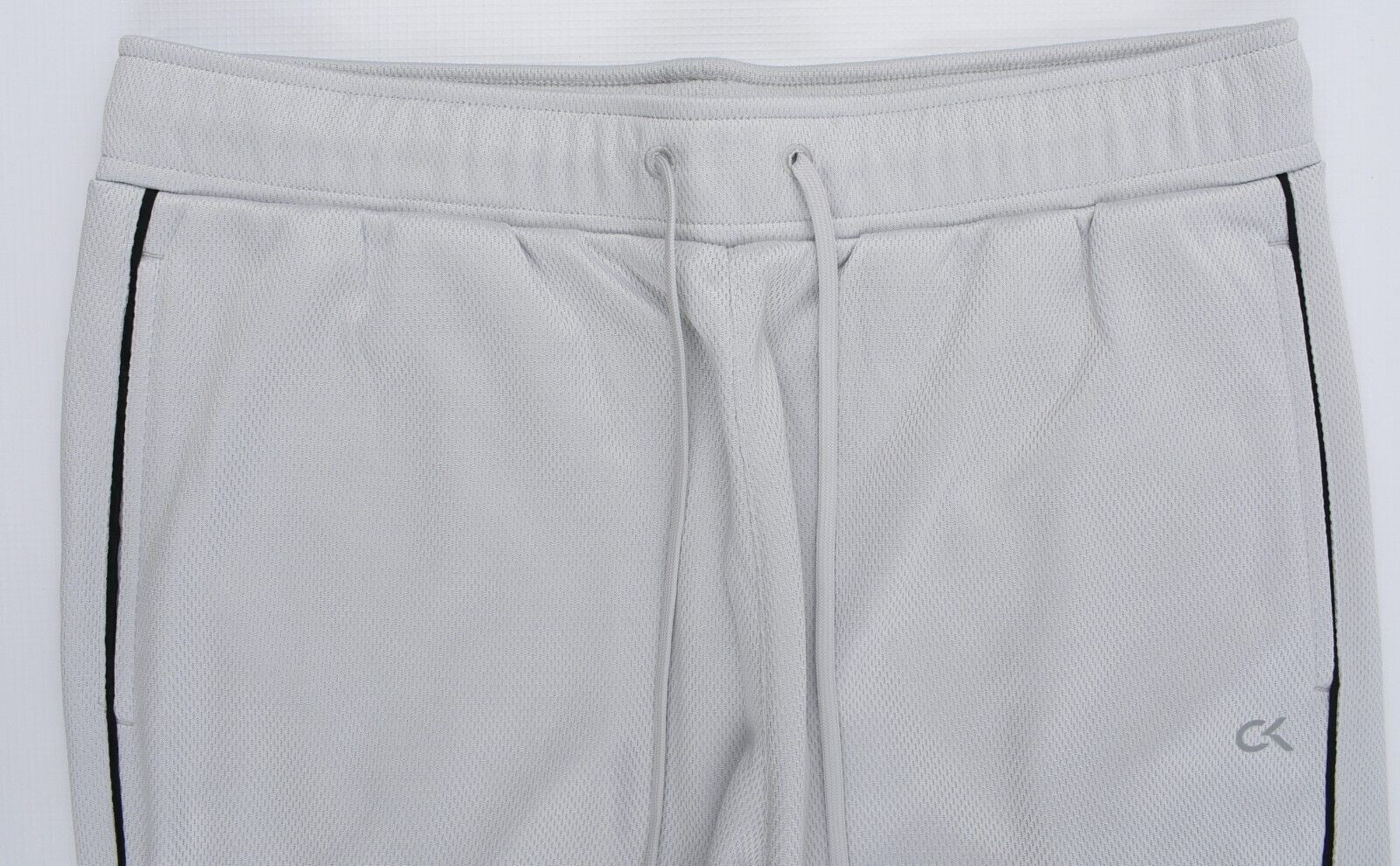 CALVIN KLEIN Performance: Men's Icon Tape Joggers, Stone Grey, size L