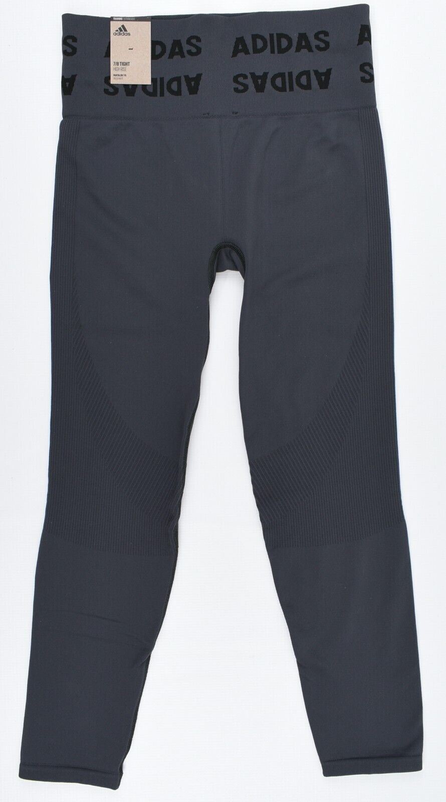 ADIDAS Women's AEROKNIT High Rise 7/8 Leggings, Dark Grey size M UK 12-14