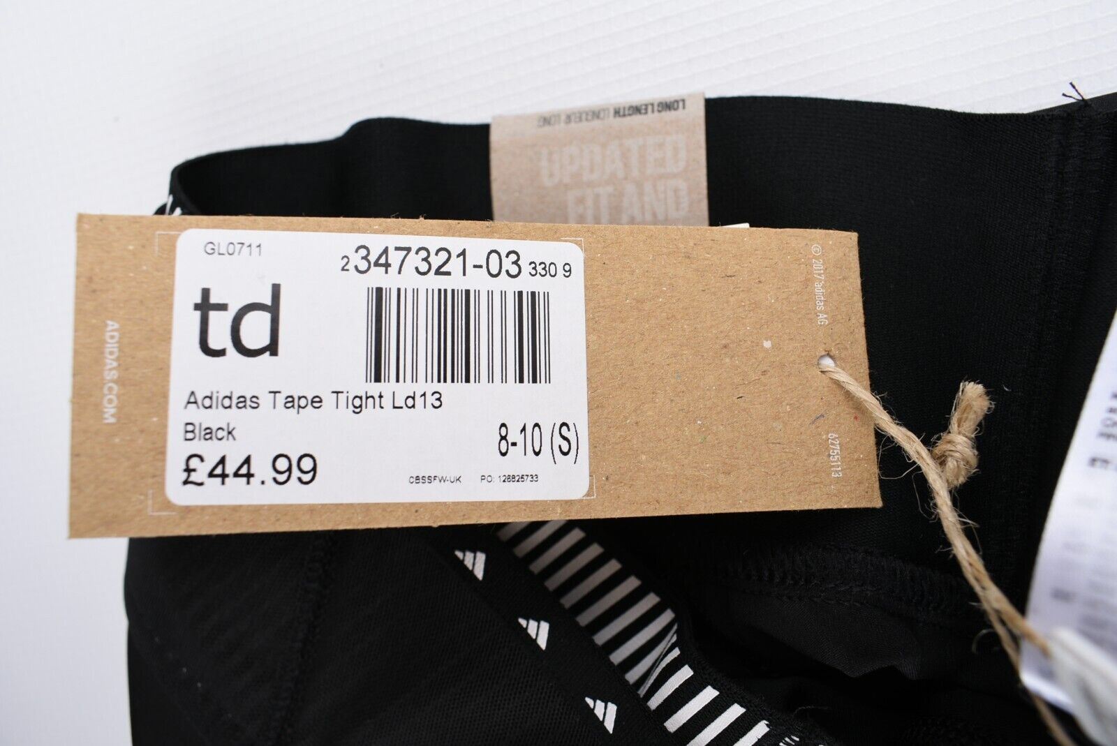 ADIDAS Women's TECHFIT Leggings, Full Length, High Rise, Black size S UK 8-10