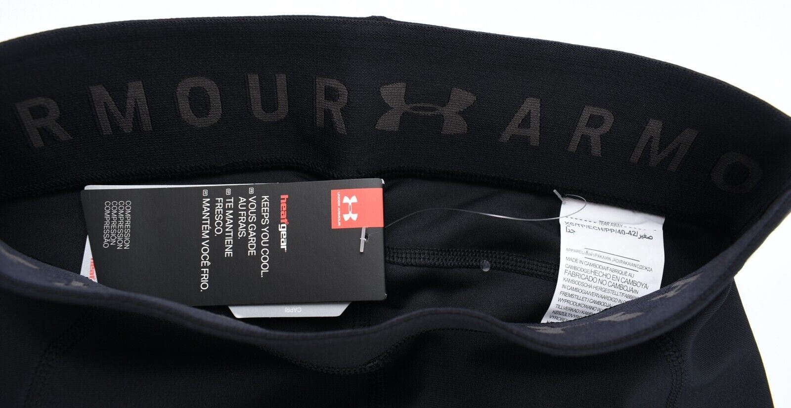 UNDER ARMOUR Activewear Women's HeatGear Capri Leggings, Black, size XS (UK 8)