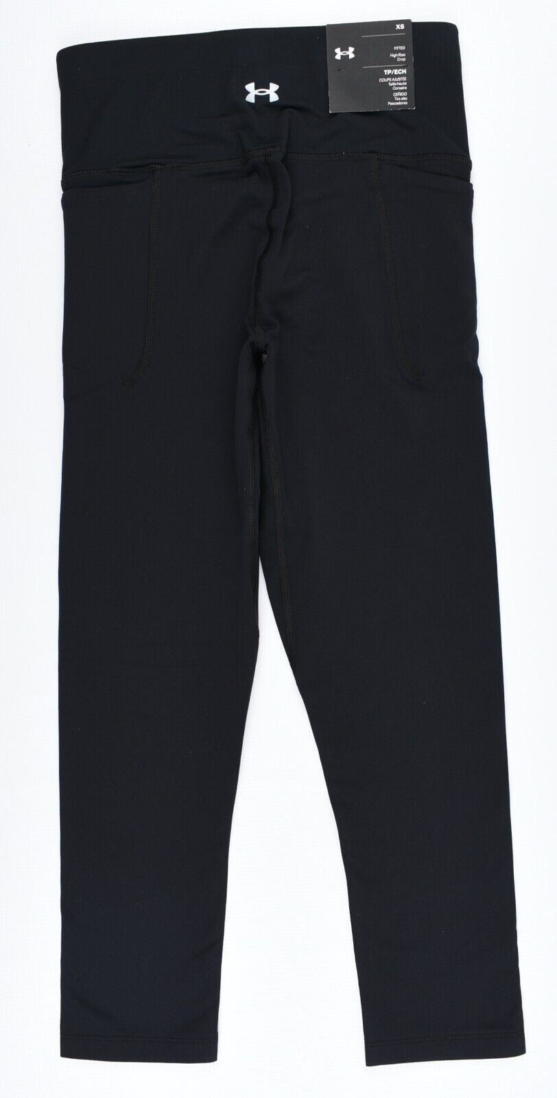UNDER ARMOUR Women's Meridian Cropped Leggings, High Rise, Black, size XS (UK 8)