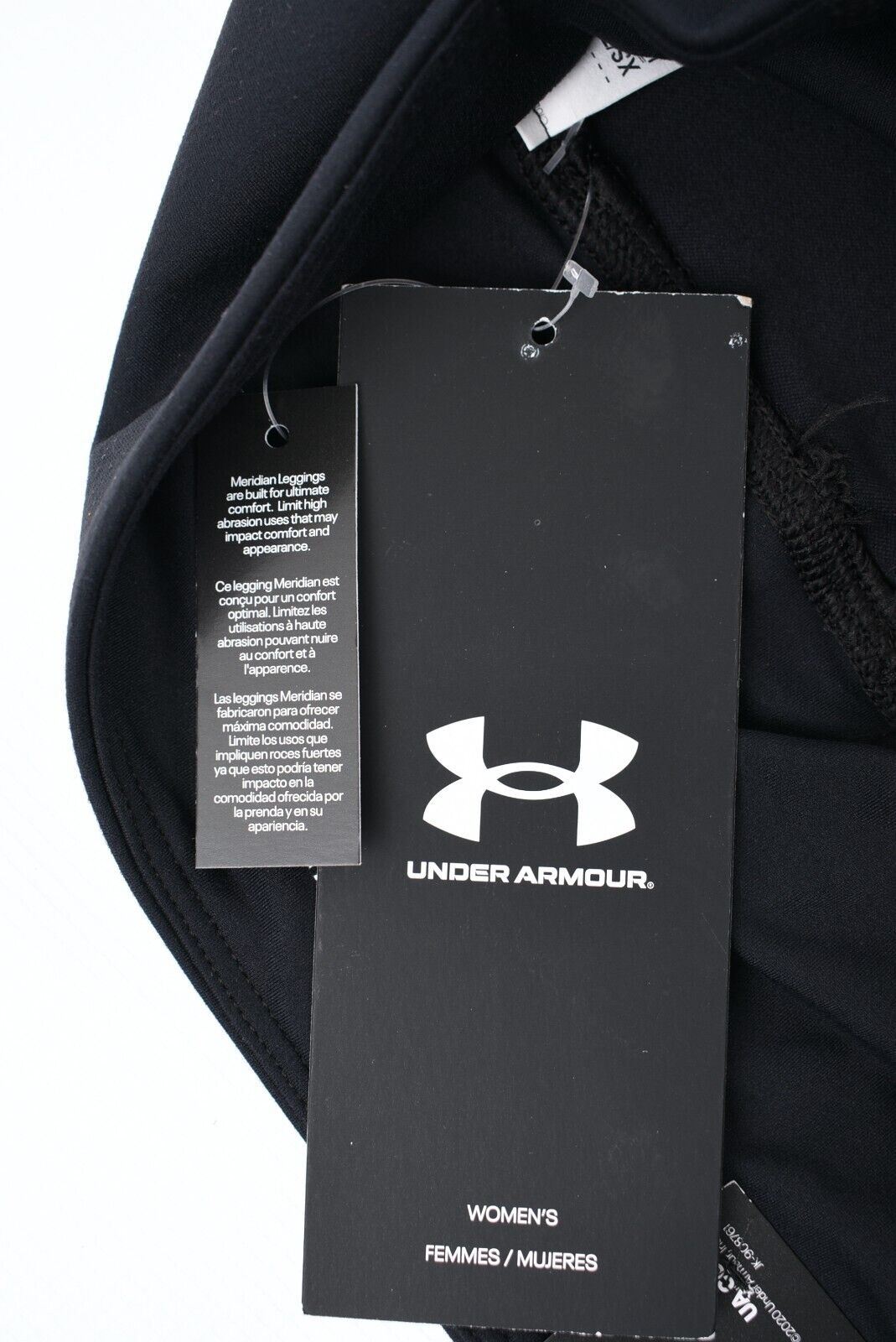 UNDER ARMOUR Women's Meridian Cropped Leggings, High Rise, Black, size XS (UK 8)