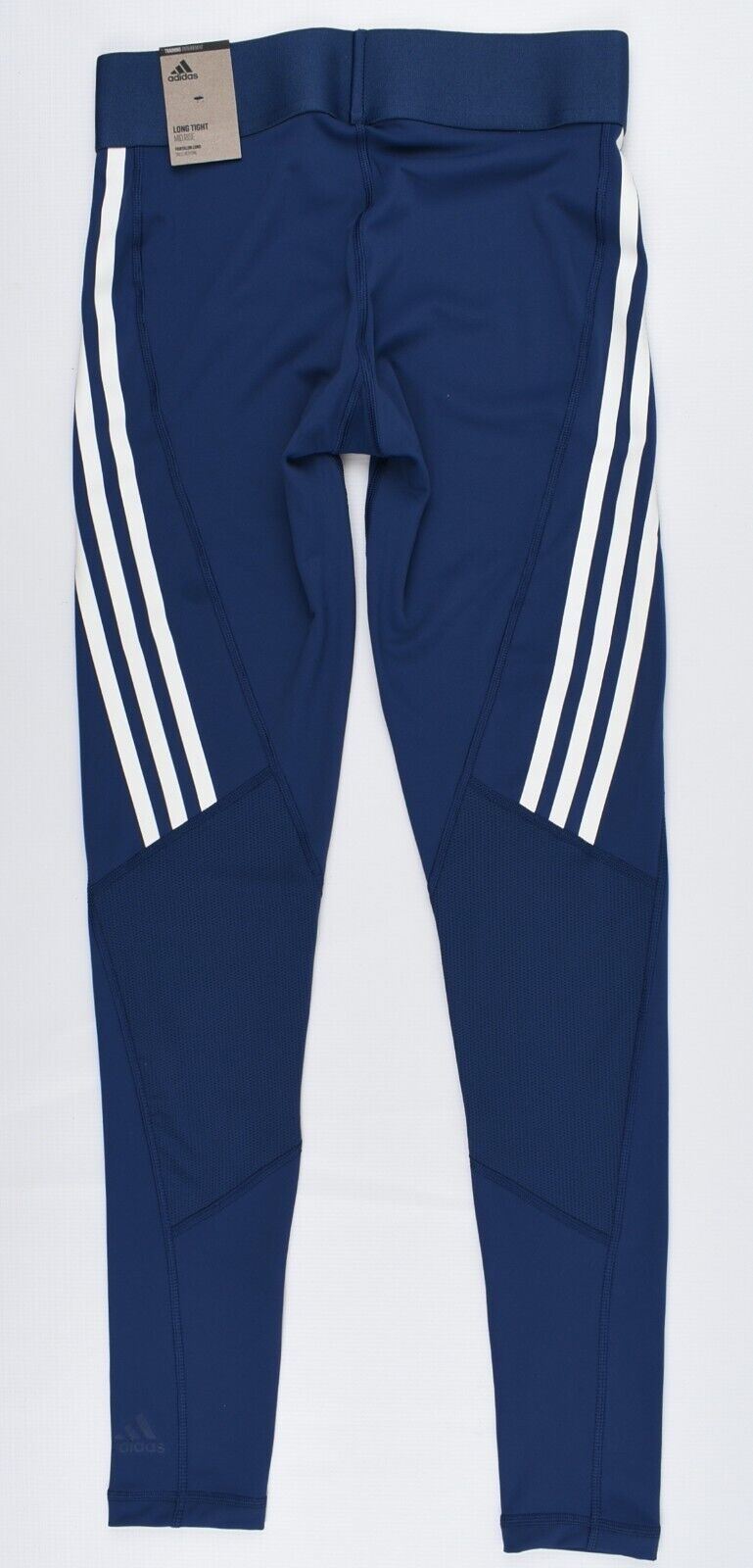 ADIDAS Women's ALPHASKIN Mid Rise 3-stripe Leggings, Blue, size XS (UK 4-6)