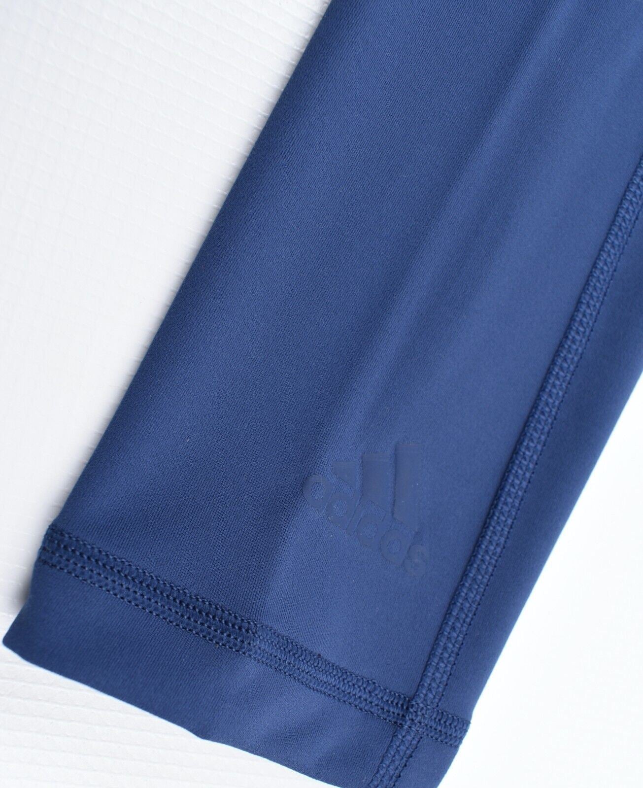 ADIDAS Women's ALPHASKIN Mid Rise 3-stripe Leggings, Blue, size XS (UK 4-6)