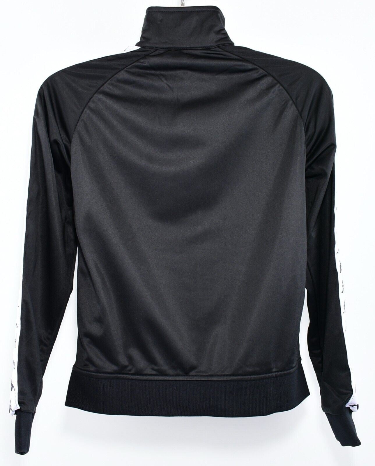 KAPPA Men's Full Zip Track Jacket, Track Suit Top, SLIM FIT, Black, size SMALL