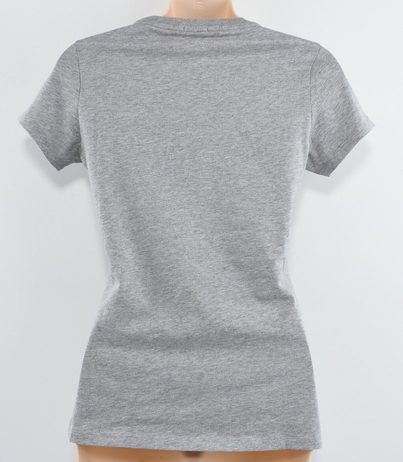 TOMMY HILFIGER Women's ORGANIC COTTON Logo T-shirt, Grey Heather, S (UK 10)