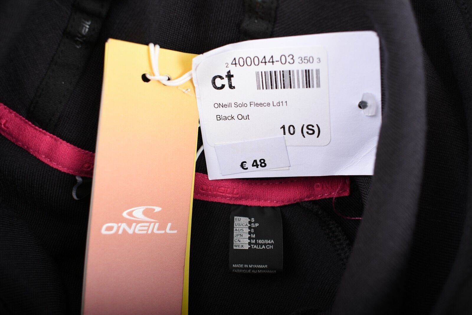 O'NEILL Women's SOLO Hooded Fleece, Hoodie, Black Out, size S (UK 10)