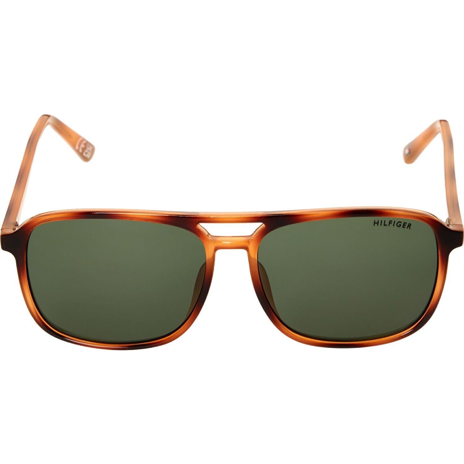 TOMMY HILFIGER Men's GASTON Large Square Sunglasses, Brown, OM601