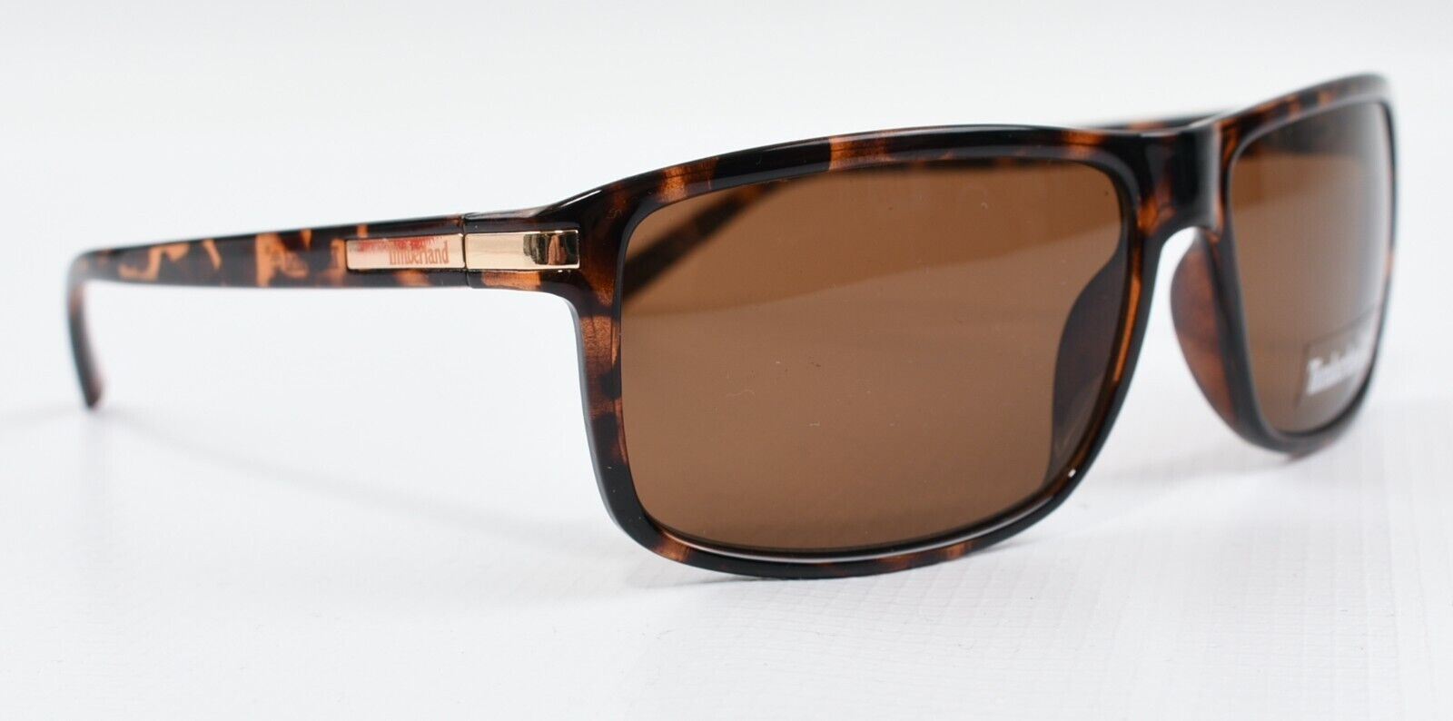 TIMBERLAND Men's Dark Havana Brown Rectangle Sunglasses, TB7182