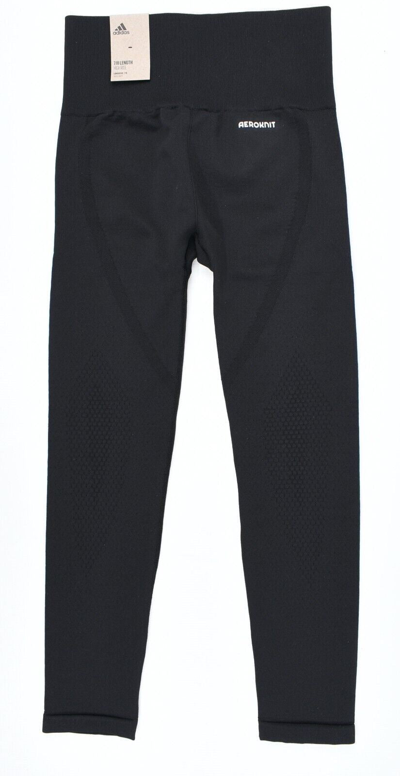 ADIDAS Women's AEROKNIT High Rise 7/8 Leggings, Black, size XS (UK 4-6)