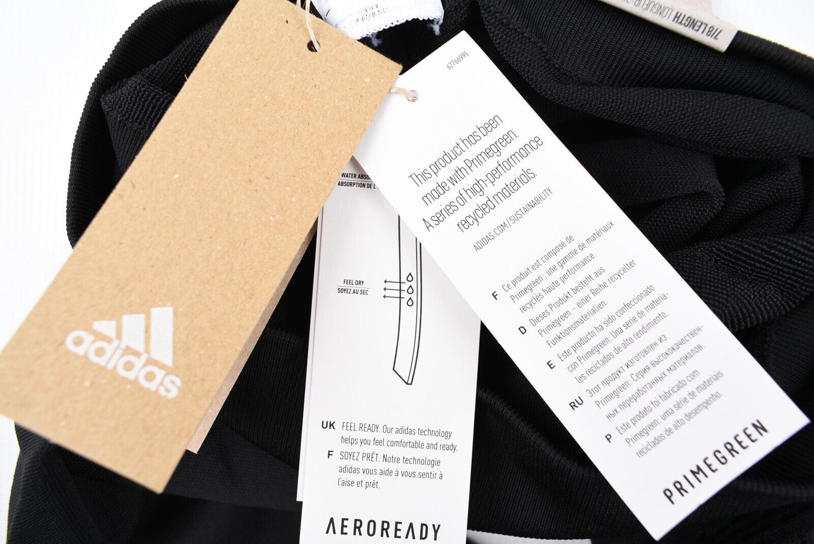 ADIDAS Women's AEROKNIT High Rise 7/8 Leggings, Black, size XS (UK 4-6)