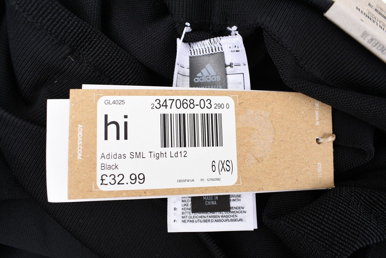 ADIDAS Women's AEROKNIT High Rise 7/8 Leggings, Black, size XS (UK 4-6)