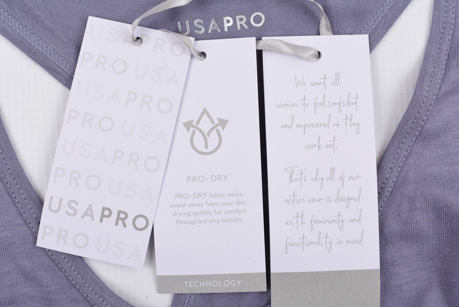 USA PRO Activewear: Women's Boyfriend Tank Top, Purple, size S (UK 10)