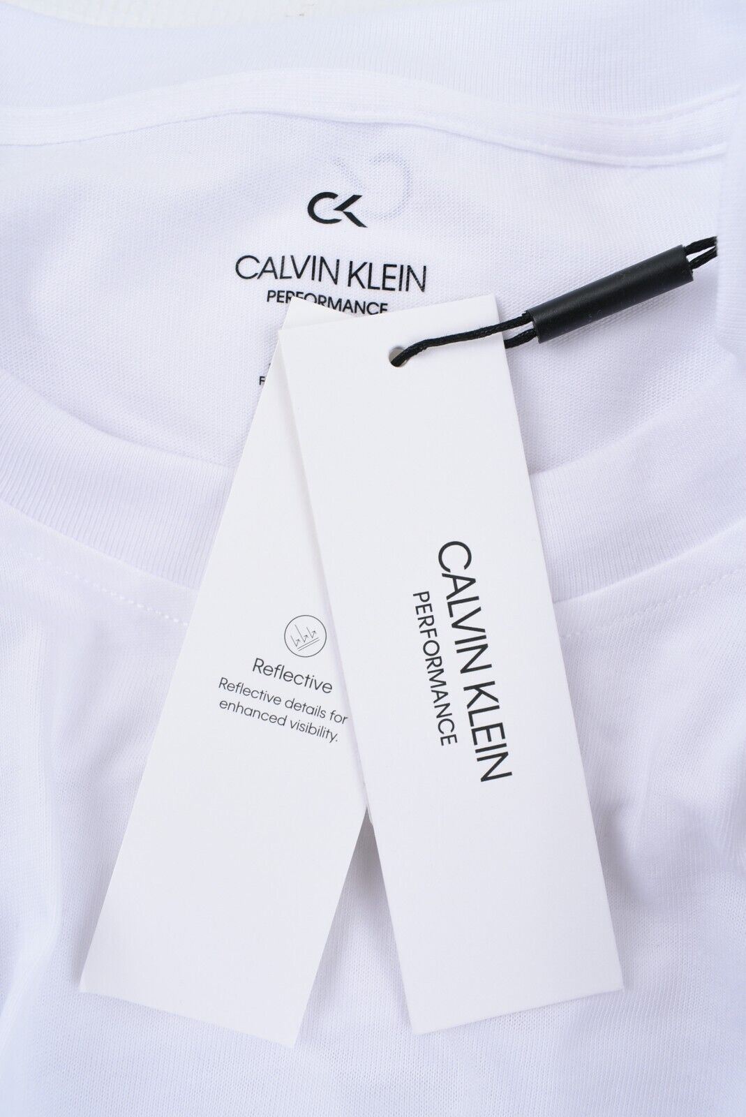 CALVIN KLEIN Performance Men's Long Sleeve T-shirt Top, Bright White, size XL