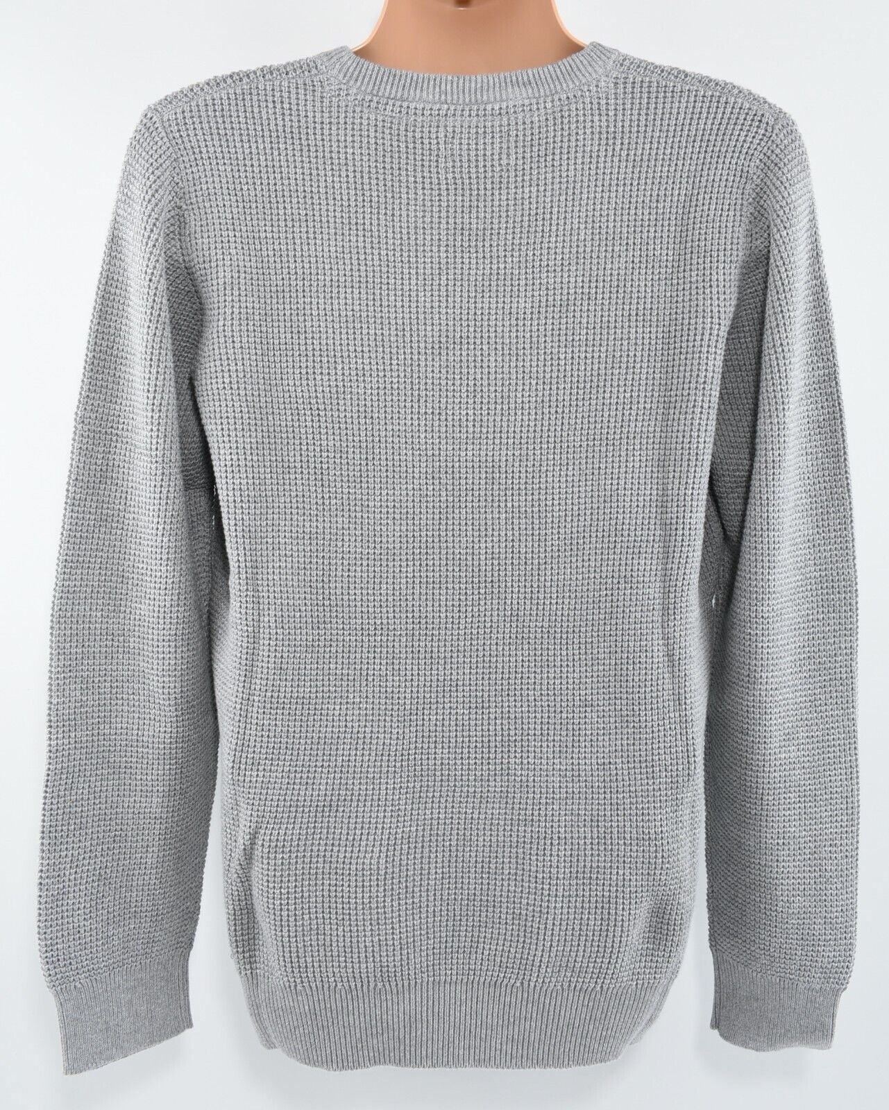 O'NEILL Men's TUCK Pullover Jumper, 100% Cotton Knit, Silver Grey, size SMALL