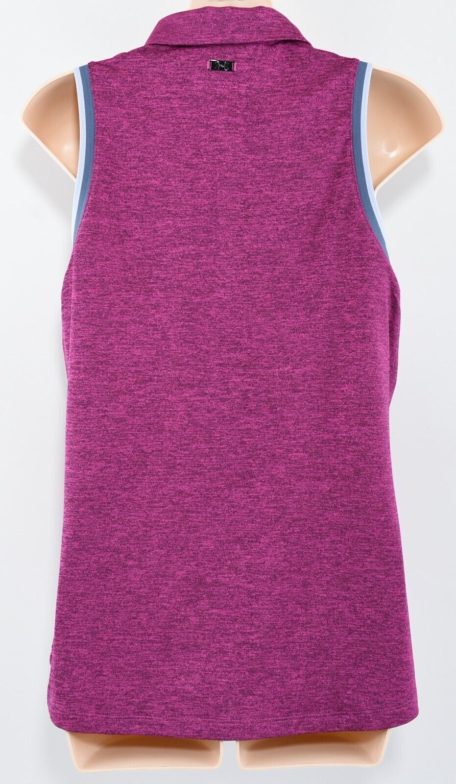 UNDER ARMOUR Women's Sleeveless Tipped Polo Shirt, Pink, size M (UK 12)