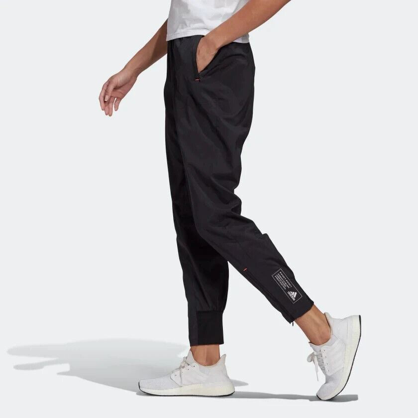 ADIDAS Women's Primeblue Track Pants, Joggers, Black, size L (UK 16-18)