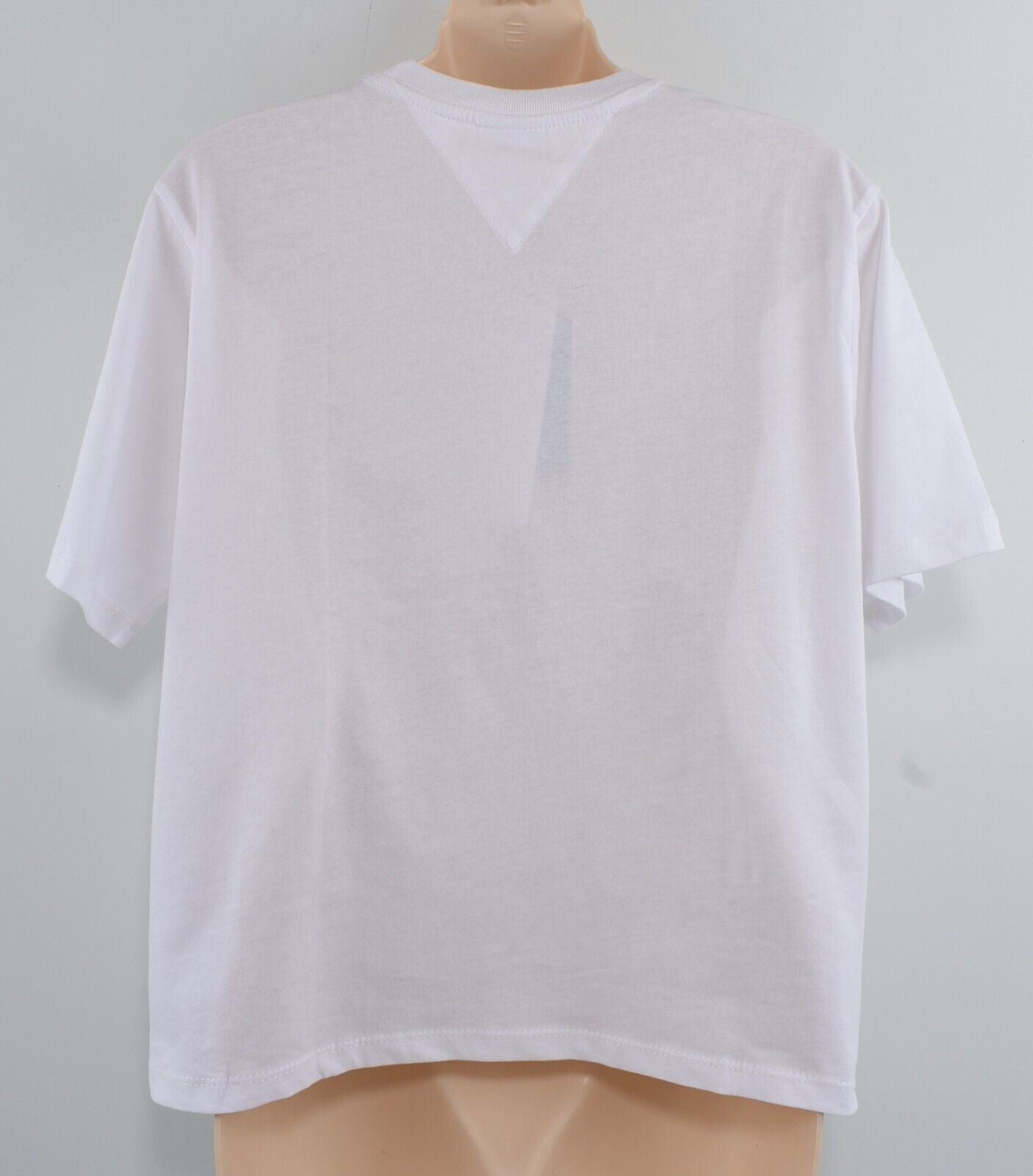 TOMMY HILFIGER Women's Cropped Tee, ORGANIC COTTON, White, size M