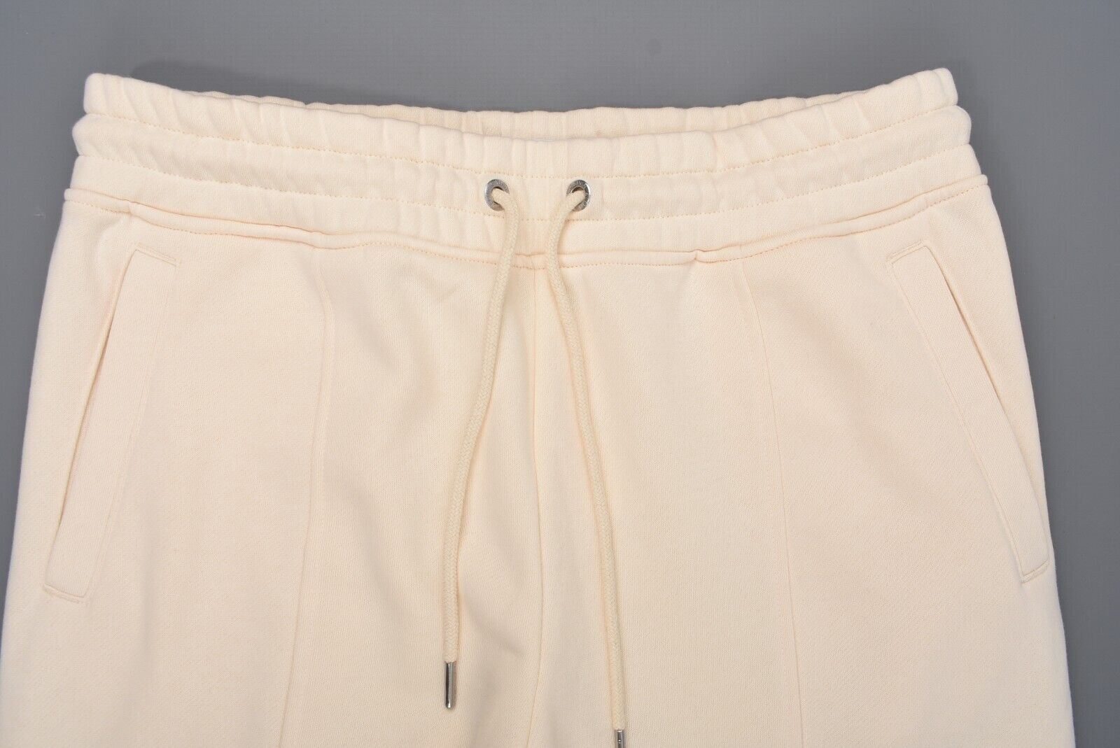 CALVIN KLEIN Women's Joggers, Organic Cotton Blend, Cream Colour, size L (UK 14)