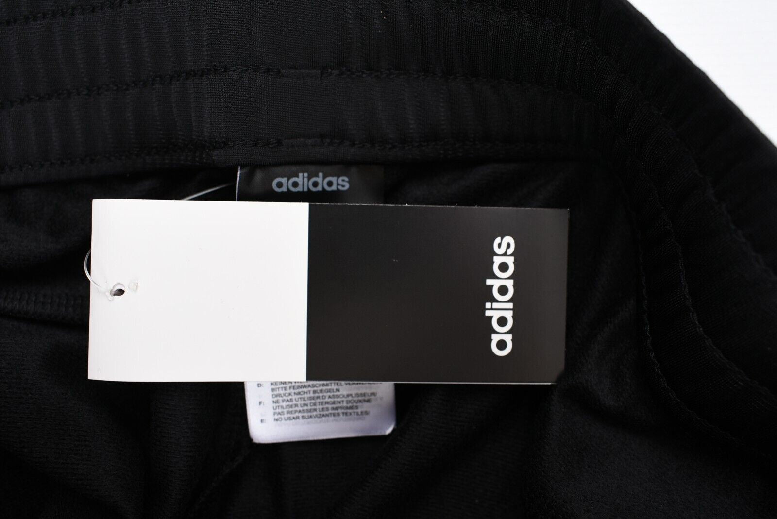 ADIDAS Women's Cuffed Joggers, Lounge Pants, Black/White, size XS (UK 4-6)