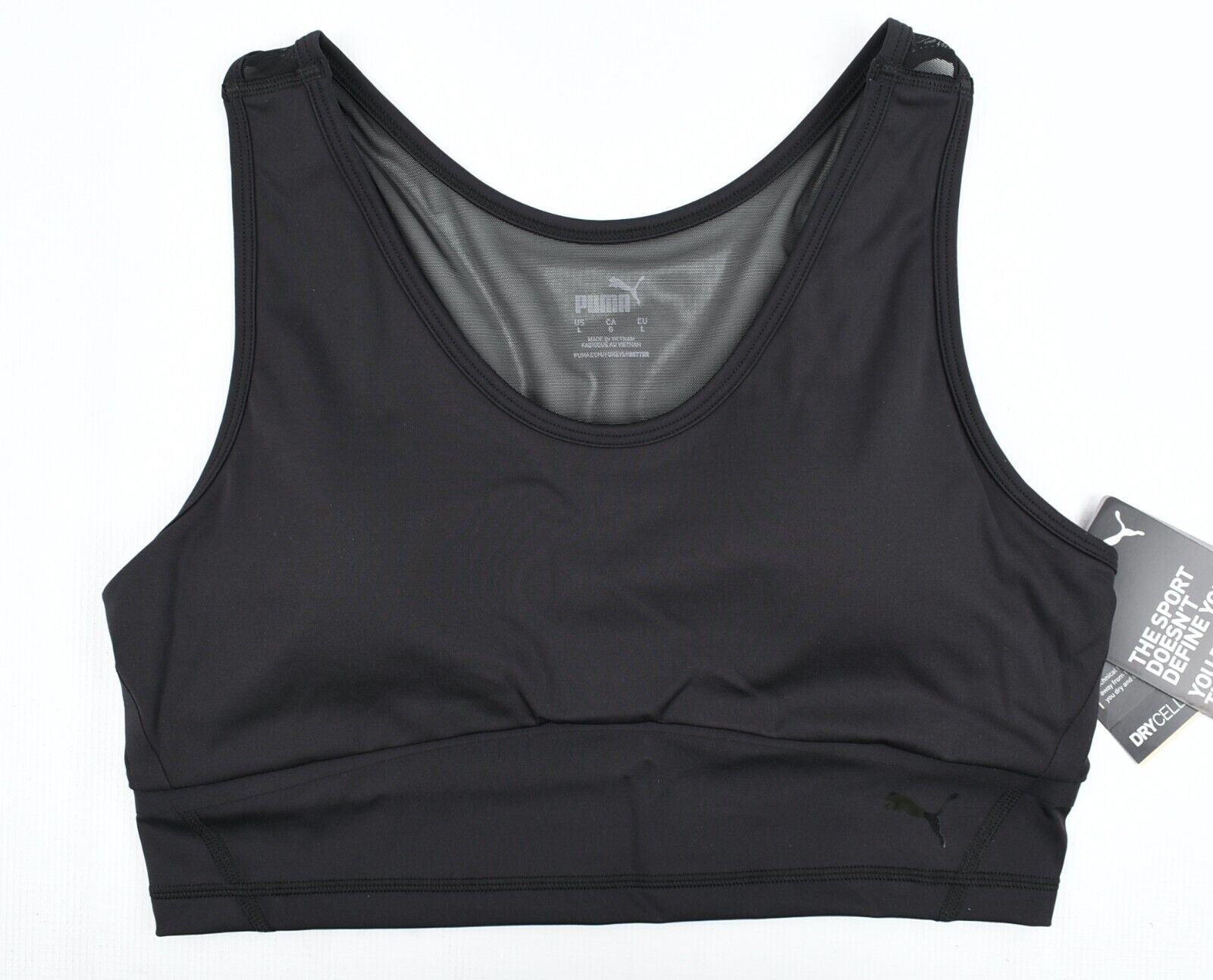 PUMA Women's Activewear: Eversculpt Fitted Crop Top, Black, size L (UK 14)