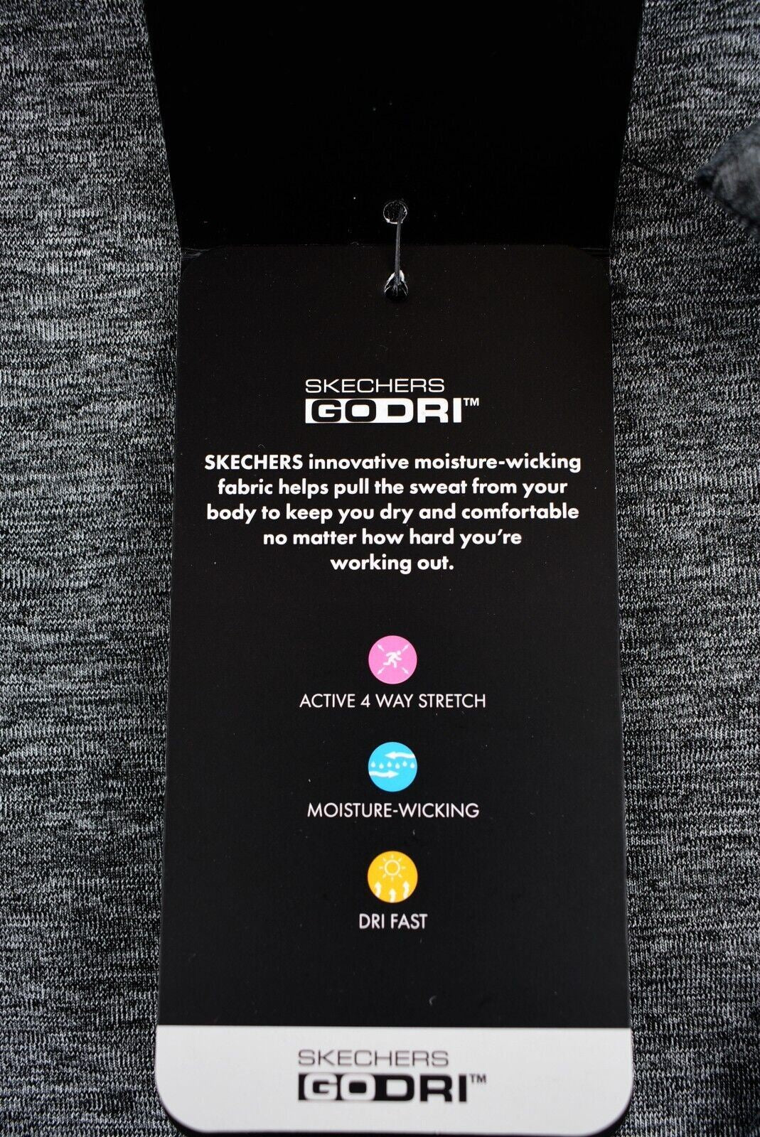 SKECHERS GoWalk Women's GODRI Tunic T-shirt, Grey, size M (UK 12)