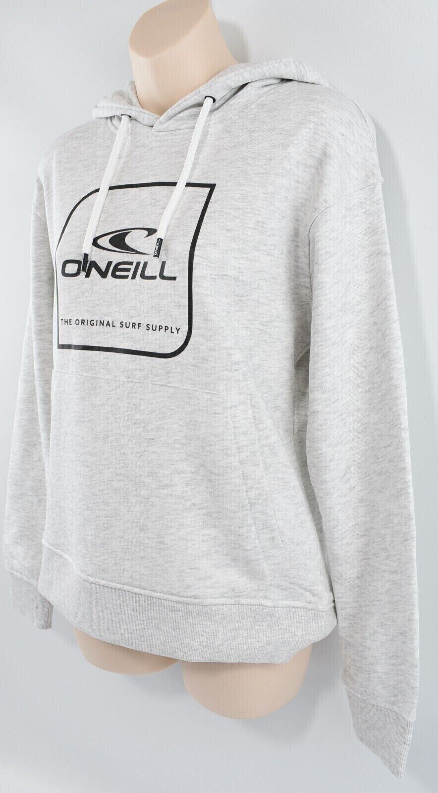O'NEILL Women's CUBE Hoodie, Hooded Sweatshirt, White/Grey Melange, size XS /8