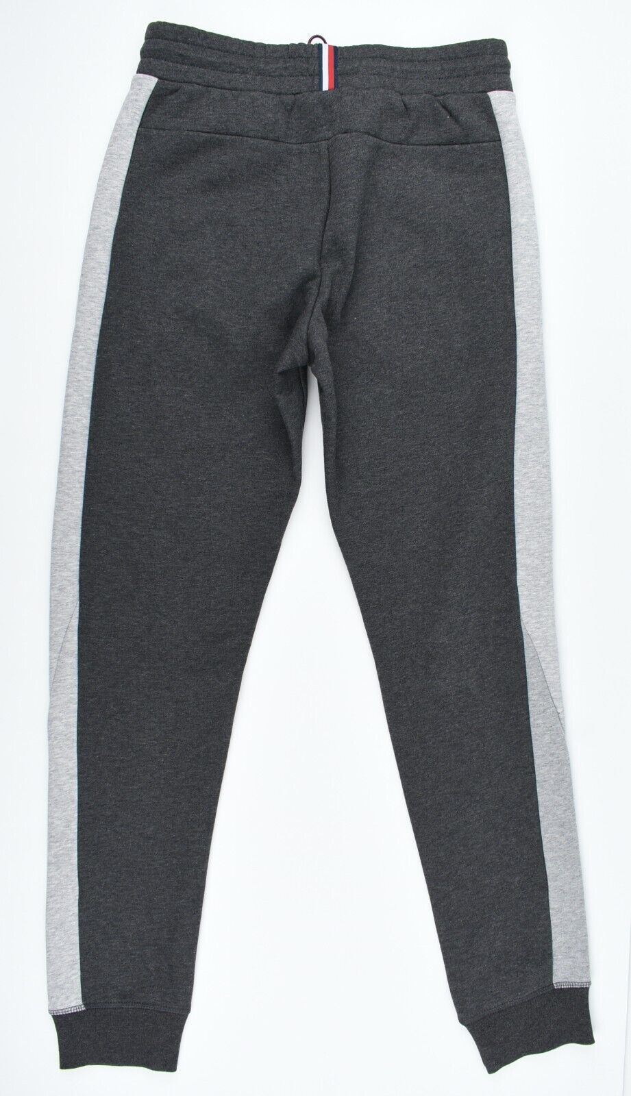 TOMMY HILFIGER Men's Block Joggers, Organic Cotton Blend, Grey Heather, size S