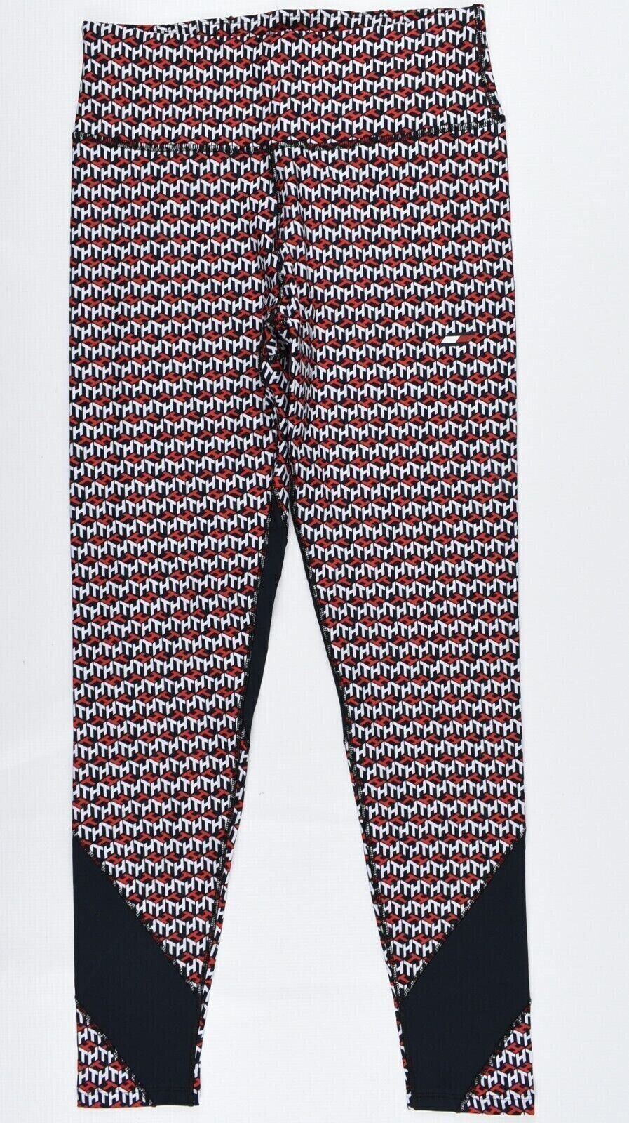 TOMMY HILFIGER Activewear Women's Leggings, Cube Logo/Multi, size XS (UK 8)