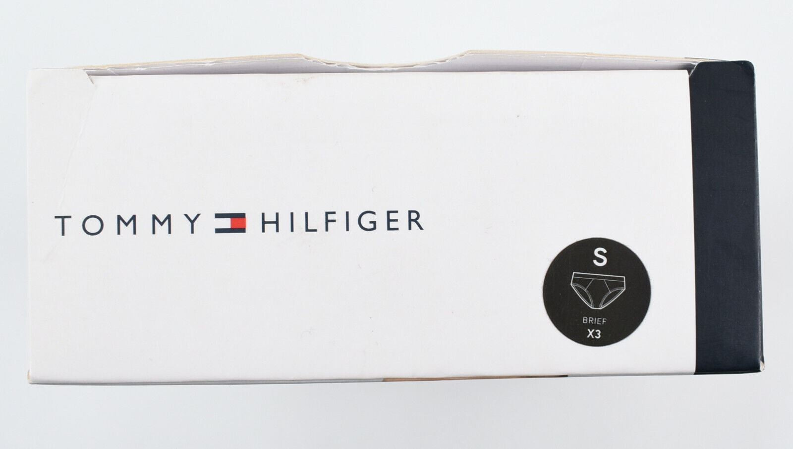 TOMMY HILFIGER Underwear: Men's 3-Pack Cotton Stretch Briefs, Black, size SMALL