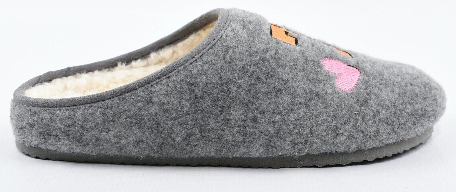 TED BAKER Women's TEBEE Branded Mule Slippers, Grey, size UK 3 / EU 36