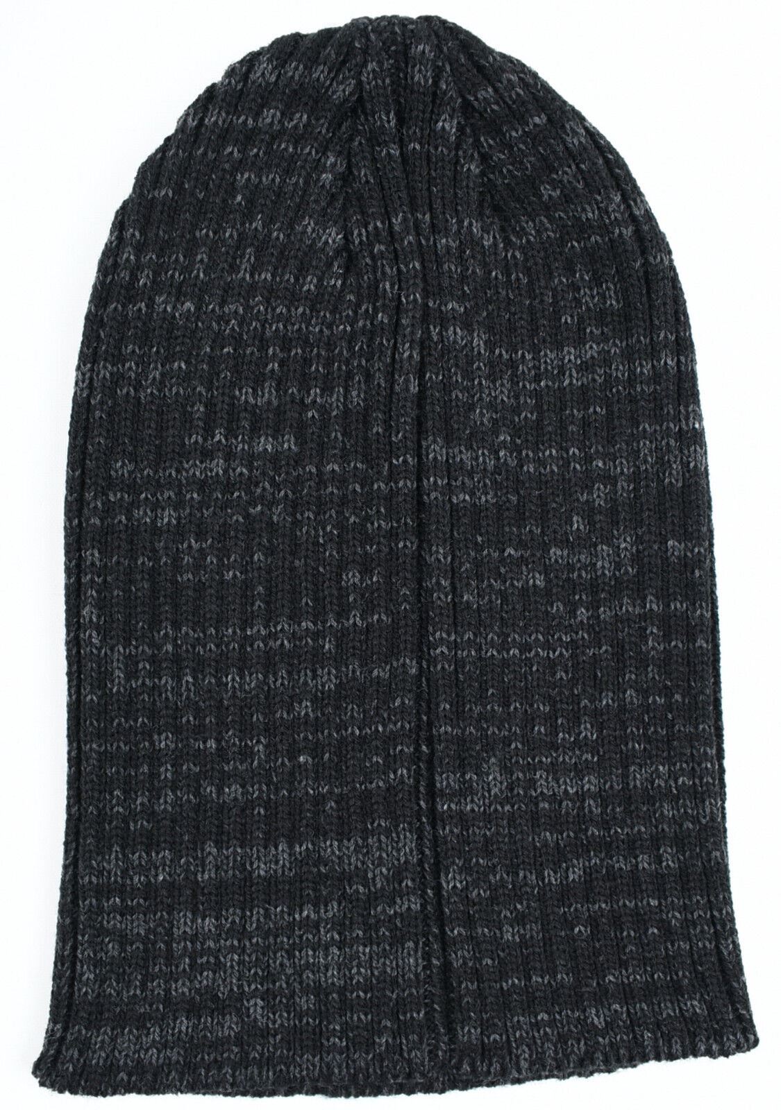 NO FEAR Men's Slouch Beanie Hat, Black/Grey, One Size